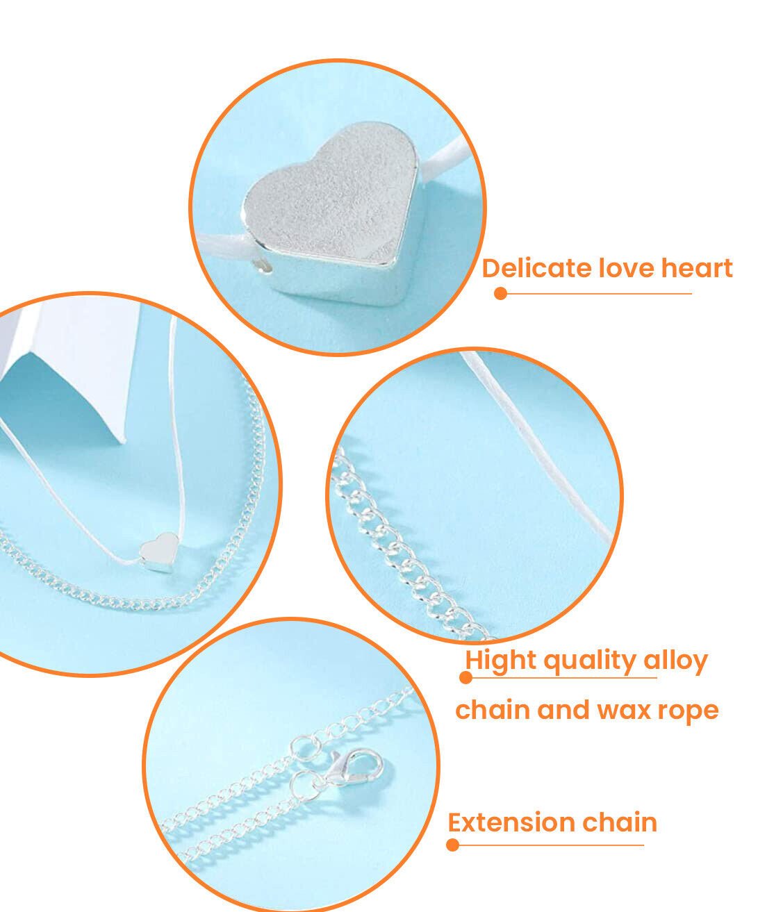 Fashion Love Heart Anklet