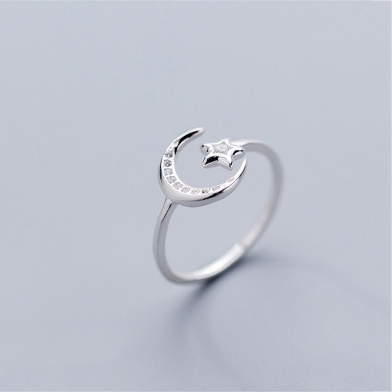 Moon Star | Sterling Silver Ring