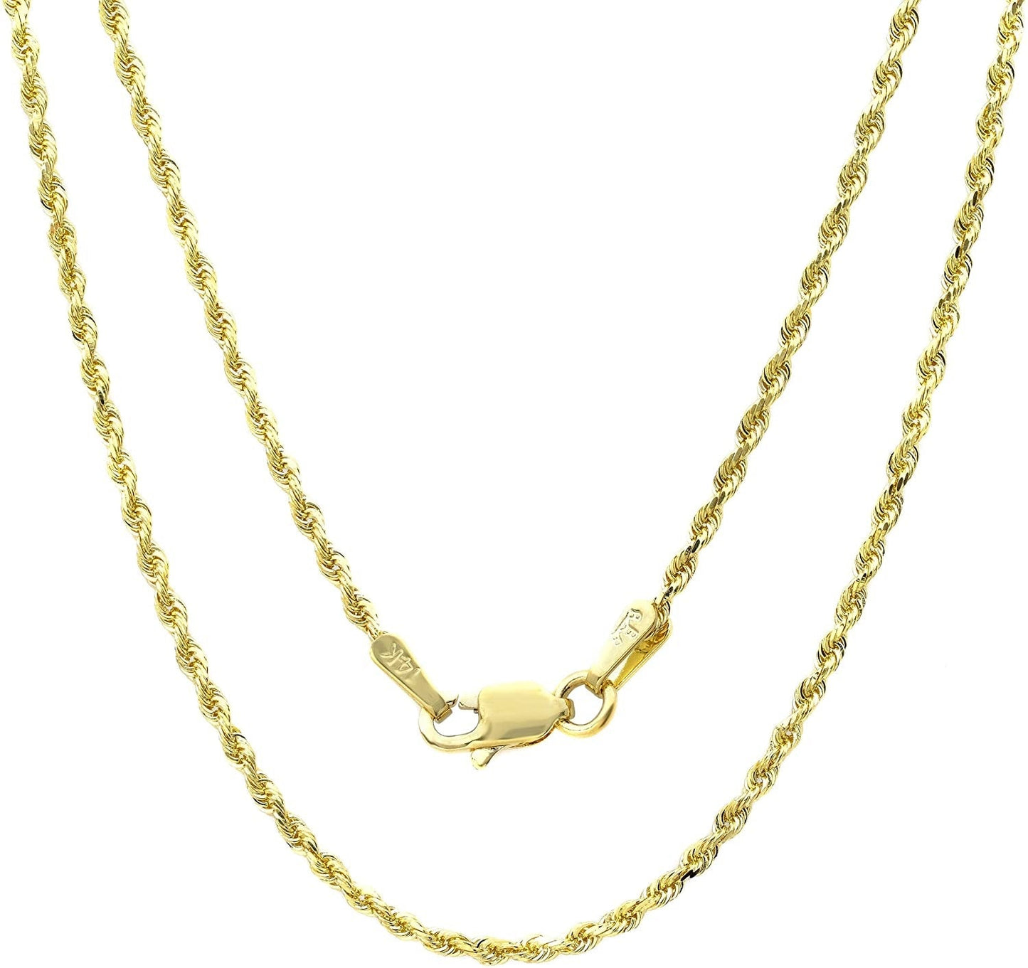 Singapore Twist Rope Chain | 14k Gold Necklace
