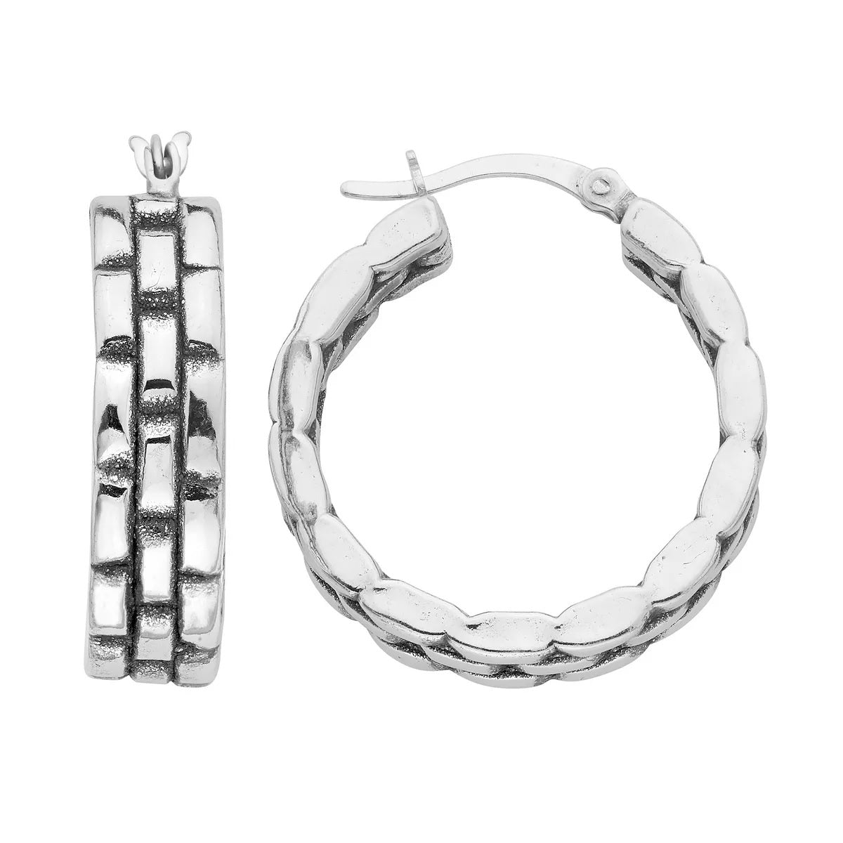 Stacked Hoop | Sterling Silver Earrings