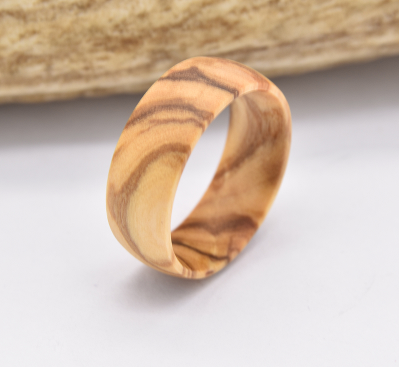 Natural Olive Wood Ring