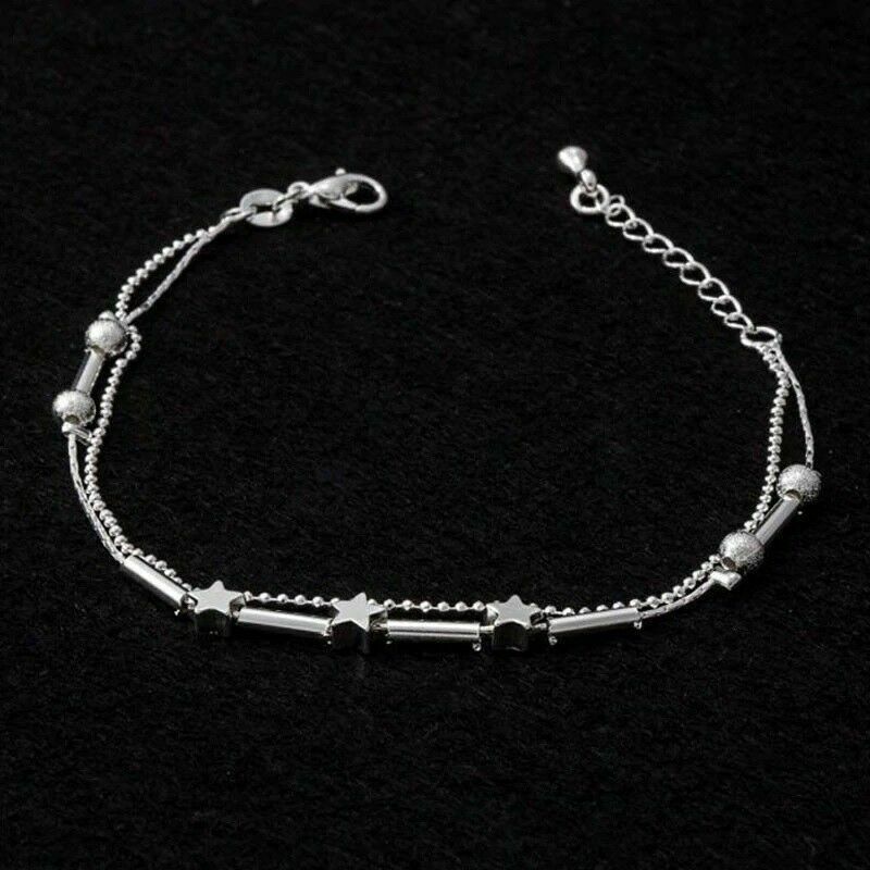 Silver Plated |Star Anklet