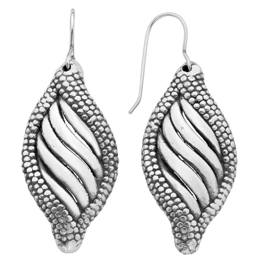 Sea Shell Dangle | Sterling Silver Earrings